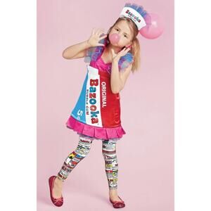 Chasing Fireflies Bazooka Bubble Gum Costume Size 4/6 Brand New